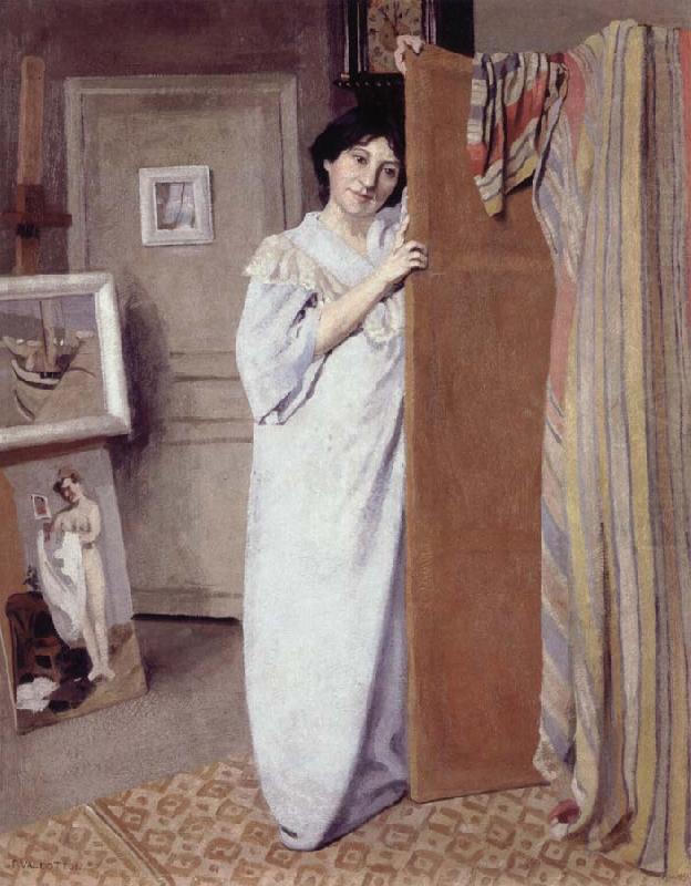 Gabrielle Vallotton in the Studio, Felix Vallotton